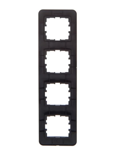 Рамка 4-м ASTI вертикал. черн. бархат LEZARD 7081-4200-154 фото 2