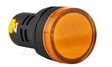 Индикатор светодиодный моноблочный AD116-22DS, желтый, LED 380VAC, IP65, 22mm | код AD116-22DS/Y32 | GQELE