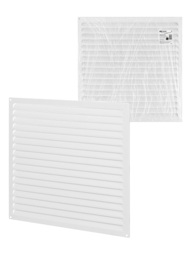 Решетка металл. усиленная 450х450, белая, с покрытием полимерной эмалью, TDM | код SQ1807-0739 | TDM