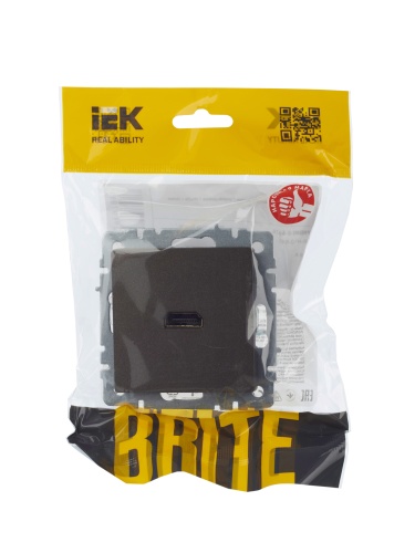 BRITE Розетка HDMI РHDMI-0-БрТБ темная бронза | код BR-H10-K45 | IEK фото 2 BRITE Розетка HDMI РHDMI-0-БрТБ темная бронза | код BR-H10-K45 | IEK фото 2