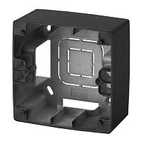 Коробка накладного монтажа 1 пост, 12, антрацит | код Б0043164 | ЭРА