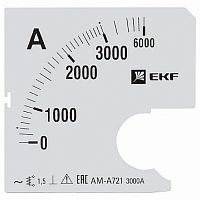 Шкала сменная для A721 3000/5А-1,5 |  код. s-a721-3000 |  EKF