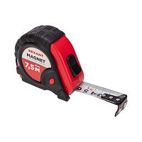 Рулетка измерительная прорезиненный корпус, магнитная , 7.5 м х 25 мм | код 12-9016 | REXANT