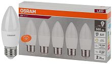 Лампа светодиодная LED Value LVCLB60 7SW/830 свеча матовая E27 230В 2х5 RU (уп.5шт) | код 4058075578012 | LEDVANCE