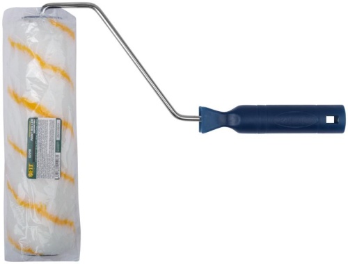 Валик полиакрил/полиэстер/хлопок, с желтой полосой, каркасная система, диаметр 40/60 мм, ворс 6 мм, 230 мм | код 2098 | FIT фото 3