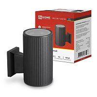 Светильник НБУ LINE-1хA60-BL E27 IP65 230В уличный настенный односторонний алюм. под лампу 1хA60 черн. | код 4690612037936 | IN HOME