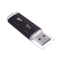 Флеш Диск Silicon Power 32GB Ultima U02 SP032GBUF2U02V1K USB2.0 черный | код 1060158 | Silicon Power