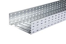 Лоток листовой кабельный LKS 130 FT RU, 110х300х3000 мм, S=0,7 мм, перфорированный, сталь, горячее оцинкование | код 6837607 | OBO Bettermann