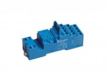 Розетка с безвинтовыми клеммами (пружинный зажим) для реле 55.32, 55.34, таймера 85.02, 85.04, применяются модули 99.02, в комплекте металлическая клипса 094.71, серый цвет, версия для ЖД-транспорта | код 94547SMA | FINDER