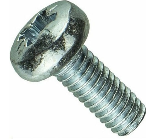 Винт DIN7985 М3х16 полукруглая голова класс прочности 4.8 покрытие цинк | код DIN7985-М3х16 | Крепдил