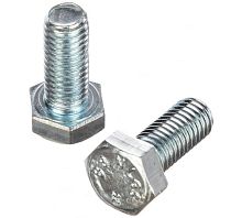 Болт DIN933 М8х20 5.8 шестигранный оцинкованный | код DIN933-М8x20 | Крепдил
