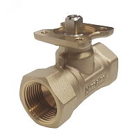 Кран шаровый двухходовой латунный под привод DN20, G3/4, КVS 4,0 | код 2020A | Techno