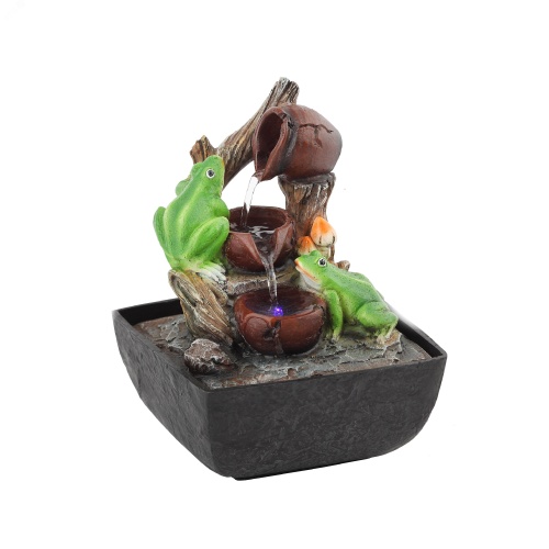 Фонтан настольный с подсветкой Лягушки (8/96) GAFN01-001 | код Б0038778 | GREEN APPLE