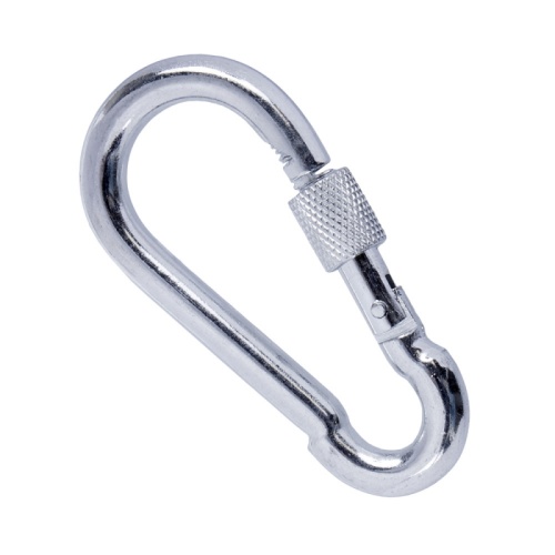 Карабин пожарный с фиксатором 7 мм (DIN 5299D) (1 шт/уп) Промрукав | код PR08.25083 | ПРОМРУКАВ