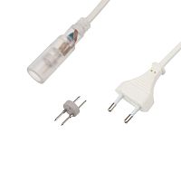 Установочный набор для дюралайта 2W ?10мм (коннектор с иголкой, выпрямитель, заглушка), до 100м | код 124-021-3 | NEON-NIGHT