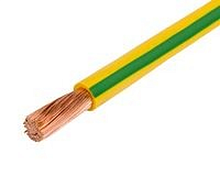 Провод силовой ПуГВ 1х2.5 желто-зеленый ТРТС | код БП-00012547 | ЭлПром