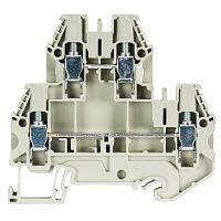 Этажная клемма, тип фиксации провода: винтовой, номинальное сечение: 4 мм кв., 32A, 800V, ширина: 6 мм, цвет: серый, тип монтажа: DIN 35 | код 58.504.7055.0 | Wieland