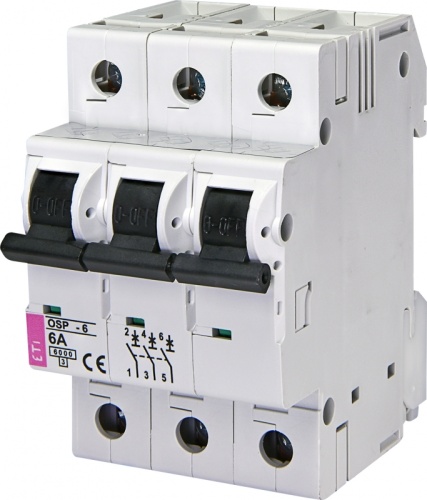 Ограничитель тока OSP-6 6A 3p (6kA) | код 002185030 | ETI Ограничитель тока OSP-6 6A 3p (6kA) | код 002185030 | ETI