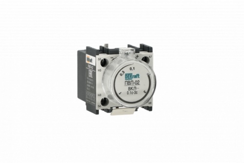 Приставка выдержки времени с задержкой при включении 0,1-3с 1НО+1НЗ ПВЛ-02 | код 22182DEK | DEKraft