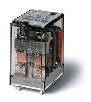 Миниатюрное универсальное электромеханическое реле, монтаж на печатную плату, 2CO 10A, контакты AgNi, катушка 230В АC, степень защиты RTI, опции: нет | код 551282300000 | FINDER