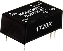 Источник питания DC-DC, 3 Вт, вход 18…36В, выход ±12В/±125мА, изоляция 1500В DC, DIP16 22.1х13.8х8.55мм, -40...+85С | код DLC03B-12 | MeanWell