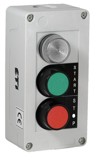 Кноп.пост 3-мод. JCZ4B2A1 лампа+2 утопл.кнопки on/off | код 004770368 | ETI