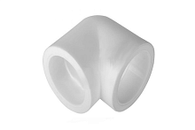 Уголок 90 град. 90 мм полипропиленовый PPR белый | код 10108090 | VALFEX