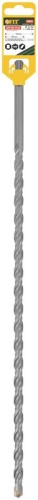 Бур по бетону SDS PLUS профи W-образная вставка двойная спираль 12х460мм FIT 32842 фото 3 Бур по бетону SDS PLUS профи W-образная вставка двойная спираль 12х460мм FIT 32842 фото 3
