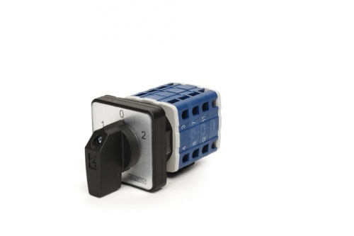 PSA016KD334S Переключатель полюсов реверсивный трёхфазный (1-0-2) 16А | код PSA016KD334S | EMAS