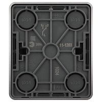 Переключатель Эксперт 11-1203-03 10АХ-250В IP2 ОУ алюминий | код Б0062990 | ЭРА