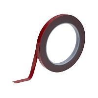 Двухсторонний скотч REXANT, серый, на HBA акриловой основе, 9 мм, ролик 5 м | код 09-6009 | REXANT