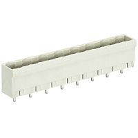 Вилочный разъем, вертикальный, на плату, шаг 7,5 мм, 3 полюса, фиксация на плате пайкой, 690V, 12А, без маркировки, цвет: серый, серия 8313 S G | код 25.370.3353.0 | Wieland