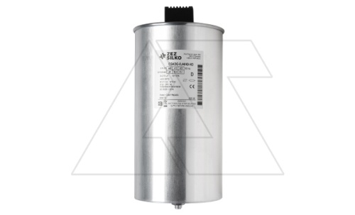 Конденсатор CSADG-0,44/40-HD, трехфазный, 40kVAr(440VAC), 33,1kVAr(400VAC), MKP заполненный газом, клеммник S=25mm?, тяжелый режим, IP20 | код 055890 | ZEZ Silko