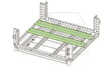 Шина WTST для установки тяжелого оборудования, для щита Ш=1200мм, 2 шт. | код WTST-001200 | ETA