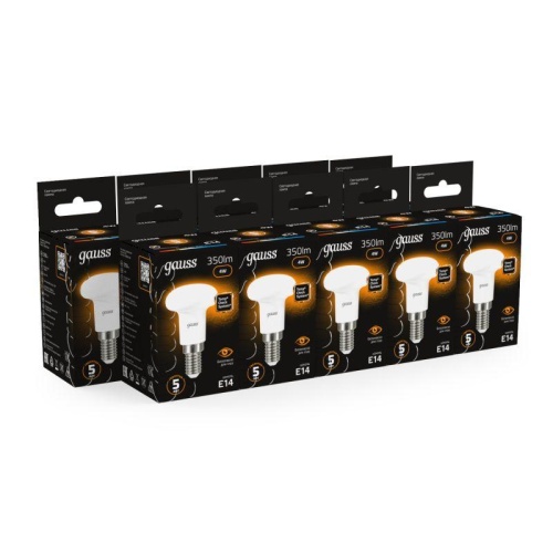 Лампа светодиодная Black 4Вт R39 2700К тепл. бел. E14 350лм | код 106001104 | Gauss