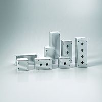 Пост кнопочный 100х100x90мм (ВхШхГ) 1 отв. ?22,5мм, нерж.cталь, IP66 | код SHX1-109F | ETA