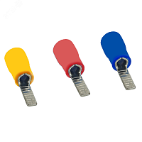 Наконечник штыревой плоский НШпИ OptiKit T-Shp-PVC-4,0-6,0(100шт) | код 278023 | КЭАЗ