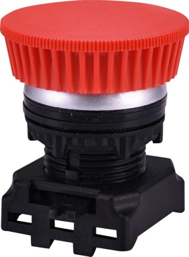 Кнопка-модуль грибок EGM-P-RCh (без фикс., красная/хром) | код 004771281 | ETI