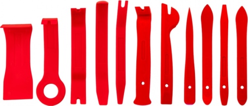 AURTS11 Набор приспособлений для демонтажа декоративных панелей салона автомобиля, 11 предметов | код AURTS11 | Thorvik