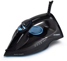 Утюг Hyundai H-SI01557 2400Вт черный/голубой | код 1853295 | HYUNDAI
