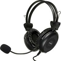 Наушники с микрофоном A4Tech HU-30 черный 2м накладные USB оголовье | код 1379903 | A4TECH