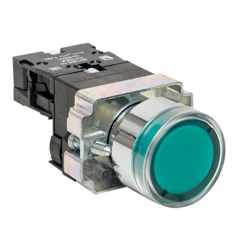 Кнопка BA31 с подстветкой 230В зеленая NO PROxima | код xb2-bw31-230 | EKF фото 2