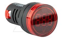 Индикатор напряжения светодиодный моноблочный AD116-22DSV, красный, 24~550VAC, IP44, 22mm | код AD116-22DSV/R | GQELE