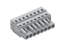 450105/100 Клемма пружин. MCS с пластиной разгрузки натяжения шаг 5.0мм, 5 конт., сер., шт | код 450105/100 | SUPU