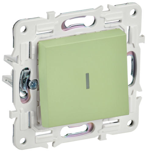 SKANDY Выключ. 1-кл. прох. с инд. 10А SK-V08M мятн. IEK | код SK-V12-1-10-K06 | IEK