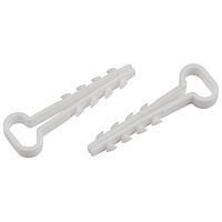 Дюбель-хомут для плоского кабеля 6-12 мм белый (50 штук) NO-225-207 | код Б0066300 | ЭРА
