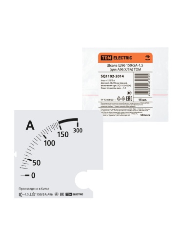 Шкала Ш96 150/5А-1,5 (для А96 Х/5А) TDM | код SQ1102-2014 | TDM Шкала Ш96 150/5А-1,5 (для А96 Х/5А) TDM | код SQ1102-2014 | TDM