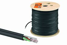 Кабель витая пара U/UTP Cat 5e 4х2х24AWG (305м) solid. PE для наружн. прокл.. чёрный. трос 1.2мм ТРТС | код SQ0107-0107 | РЭМЗ ТМ