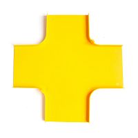 Крышка Х-соединителя оптического лотка 240 мм, желтая | код LAN-OT240-XTC | LANMASTER