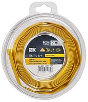 Трубка термоусадочная ТТУ нг-LS 8/4 желт. (уп.2м) | код UDR12-008-004-002-K05-T | IEK